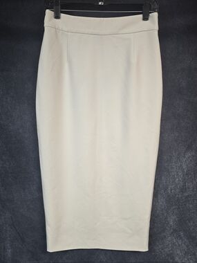 ANTONIO MELANI Cream Pencil Skirt - Sleek Professional Silhouette